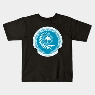 Dolphin on Atlantean Shield Kids T-Shirt